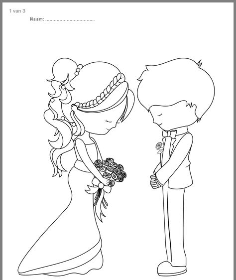 Bride And Groom Sketch Drawings, Groom Colours, Wedding Coloring Pages, Wedding Reception Activities, Monster Truck Coloring Pages, Wedding Drawing, Spiderman Coloring, Hand Embroidery Patterns Free, Beautiful Flower Drawings