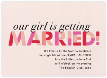 Paper Source - online at Paperless Post Cheap Bachelorette Party, Nola Bachelorette, Online Party Invitations, Bachelorette Party Invitation, Awesome Bachelorette Party, Wedding Bachelorette Party, Paperless Post, Wedding Invitations Online, Bachelorette Party Games