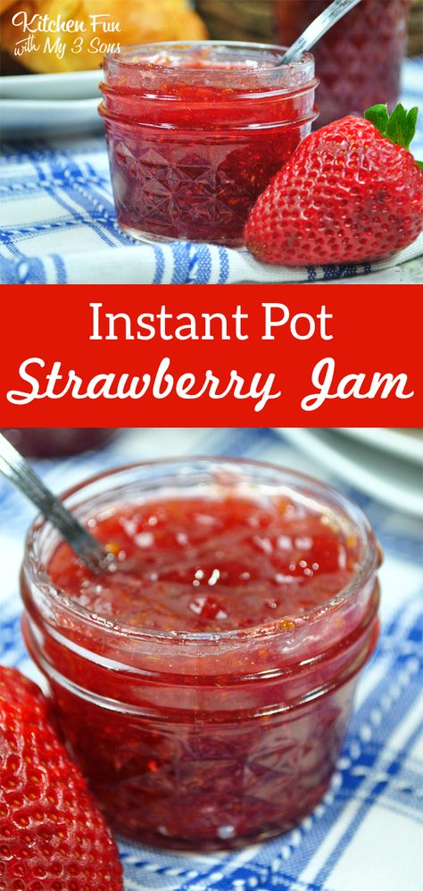 Jam Strawberry, Recipe Instant Pot, Oxtail Recipes, Christmas Jam, Jam Jam, Strawberry Jam Recipe, Jam Recipes Homemade, Jam Pot, Jam Recipe