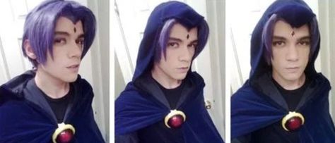 Genderbent Raven, Male Raven, Raven Teen Titans Cosplay, Genderbent Cosplay, Teen Titans Cosplay, Raven Cosplay, Gender Bend, Rule 63, Raven Teen Titans