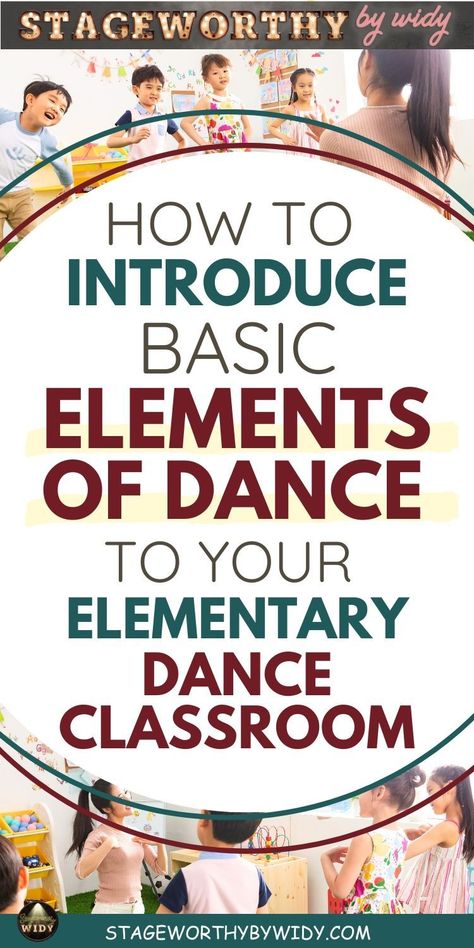 Want to introduce the basic elements of dance in a simple and enjoyable way to your elementary dance classroom? These dance tips and tricks have everything you need, including a step-by-step guide to help you teach the five elements dance and suggested dance resources such as dance curriculum lesson plans, elements of dance activities, and dance elements worksheet. Make teaching dance to children easy with these elementary dance ideas and fun dance lessons. Creative Dance Ideas, Dance Curriculum, Dance Elements, Dance Classroom, Dance Activities, Dance Meaning, Elements Of Dance, Teaching Dance, Curriculum Lesson Plans