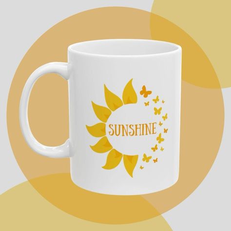 Who wouldn’t love this pop of sunshine in the morning?! ☀️🌞☀️😎🌻 #sunshine #giftideas #coffee #coffeeholic Sunflower Cup, Farmers Market Tote Bag, Personal Gifts, Mug With Handle, Coffee Cup Gifts, Grad Gifts, Cup Gifts, Lovers Gift, Coffee Lovers