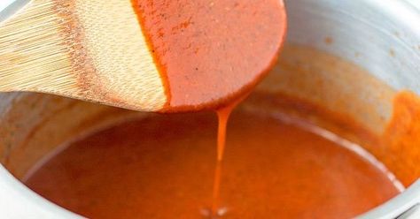 This red enchilada sauce recipe is as authentic as they come. It's like what they served at the local Mexican restaurant, and way better than Old El Paso! Red Enchilada Sauce Recipe, Easy Enchilada Sauce, Homemade Red Enchilada Sauce, Best Enchilada Sauce, Enchilada Sauce Recipe, Enchilada Sauce Easy, Fajita Seasoning Recipe, Spinach Enchiladas, Recipes With Enchilada Sauce