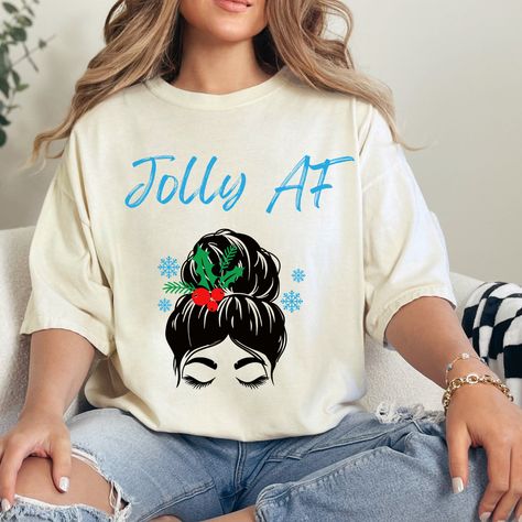 Jolly Af, Holly Jolly, Printed Items, Digital Download, Digital Prints