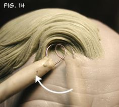 Hair Sculpting, Sculpting Tutorials, Sculpture Techniques, 얼굴 그리기, Ceramic Techniques, Polymer Clay Dolls, Pottery Techniques, Pottery Sculpture, Clay Figures