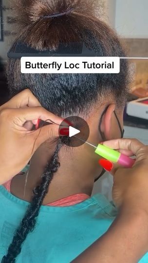 Tutorial Time: Butterfly Loc style 😁😁😁 | Tutorial Time: Butterfly Loc style 😁😁😁  CR: @ | By Klaiyi HairFacebook How To Style Short Butterfly Locs, Short Butterfly Locs, How To Do Butterfly, Butterfly Locs, Style Tutorial, Short Braids, Fashion Tutorial, Locs Hairstyles, Loc Styles