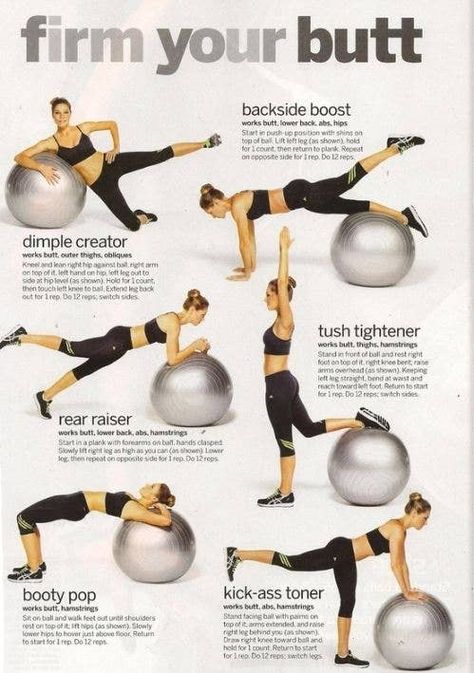 These 27 Workout Diagrams Are All You Need To Get In Shape This Summer Yoga Ball Exercises, Stability Ball Exercises, Gym Ball, Yoga Beginners, Exercise Ball, Stability Ball, Yoga Ball, An Exercise, Body Fitness