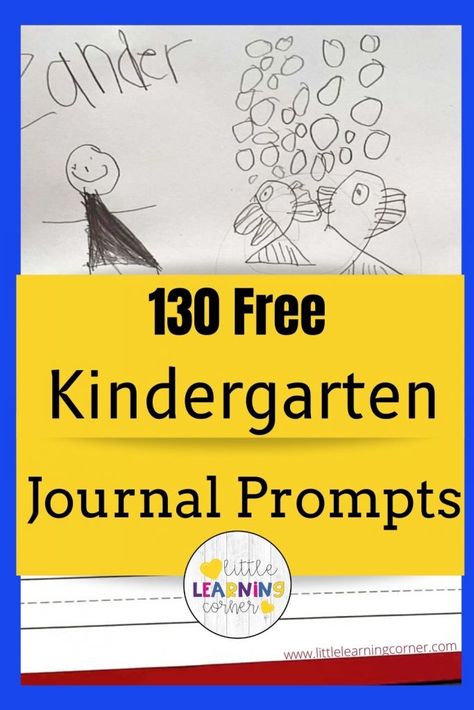 Preschool Journal Prompts, Kindergarten Writing Journals, Kindergarten Journal, First Grade Writing Prompts, Math Journals Kindergarten, Kindergarten Journals, Math Journal Prompts, Writing Center Kindergarten, Preschool Journals