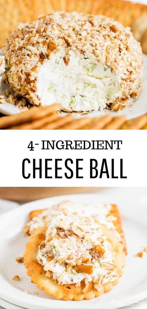 Easy Cheeseball, Classic Cheese Ball, Easy Cheese Ball, Cheese Ball Recipes Easy, Cream Cheese Ball, Cheese Ball Recipe, Thanksgiving Appetizer Recipes, I Heart Naptime, Easy Cheese