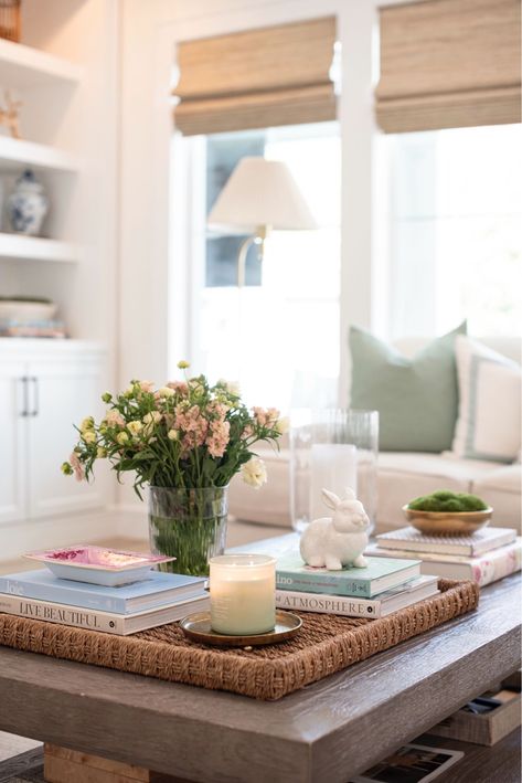 Joie: A Parisian's Guide to … curated on LTK Southern Coastal Decor, Cape Cottage, Bunny Cottage, Table Tray Decor, Spring Living Room, Coastal Decorating Living Room, Chicago Apartment, Small House Decorating, Nancy Meyers