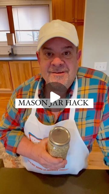 Mason Jar Hacks, Mason Jar Storage Ideas, Food Saver Hacks, Canning Jar Storage, Mason Jar Organization, Mason Jar Storage, Food Prep Storage, Mason Jar Kitchen, Kitchen Hack