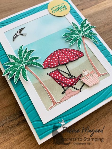 Birthday Card For Women, Tropical Cards, Beach Cards, Retirement Cards, Happy Cards, Birthday Cards For Women, Summer Cards, Easel Cards, Spring Cards