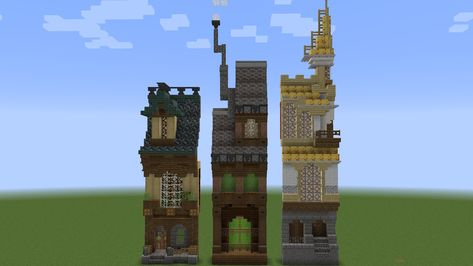 Minecraft Dumpster Design, Minecraft Medieval House, Minecraft Steampunk, Minecraft City Buildings, Minecraft House Plans, Steampunk House, All Minecraft, Minecraft Castle, Minecraft Medieval