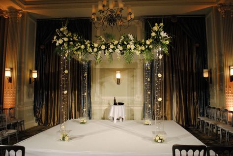 Our beautiful acrylic chuppah used for Jewish wedding ceremonies. www.qubeevents.co.uk Hupa Wedding Jewish, Hupa Wedding, Acrylic Chuppah, Chuppah Wedding, Chuppah Ideas, Wedding Jewish, Jewish Wedding Ceremony, Flower Frames, Wedding Canopy