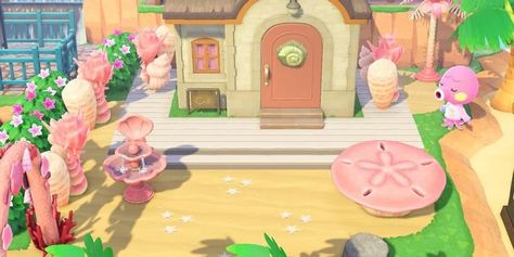 Marina Mermaid Yard Mermaid Island, Woodsy Decor, Animal Crossing Guide, Happy Home Designer, Animal Crossing Wild World, Animal Crossing Villagers, Beautiful Yards, Ghost Of Tsushima, New Animal Crossing