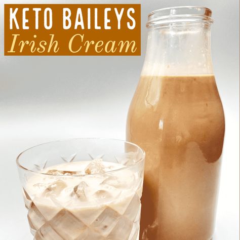 Keto Baileys Irish Cream, Baileys Irish Cream Recipes, Keto Easter, Irish Cream Recipe, Keto Cocktails, Cream Candy, Baileys Irish, Keto Drink, Baileys Irish Cream