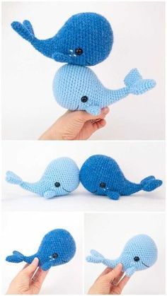 Crochet Fish Patterns, Crochet Whale, Crochet Toys Free Patterns, Amigurumi Minta, Crochet Fish, Crochet Toys Free, Whale Pattern, Pola Amigurumi, Crochet Animals Free Patterns