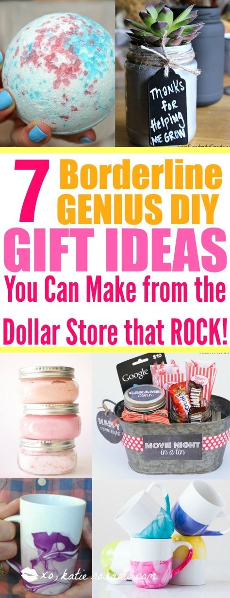 Dollar Store Gifts, Diy Gift For Bff, Crafts For Teens To Make, Budget Gift, Diy Gifts For Him, Diy Gifts For Friends, Birthday Gifts For Teens, Boyfriend Diy, Diy Gift Ideas