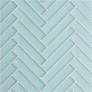 Glass Tiles | Glass Floor & Wall Tiles for Kitchen & Bathroom Bathroom Herringbone, Blue Tile Bathroom, Herringbone Tile Bathroom, Farmhouse Bathrooms, Herringbone Tile Floors, Herringbone Mosaic Tile, Sky House, Mandarin Stone, White Kitchen Tiles