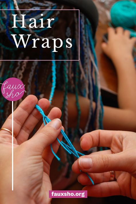 Bohemian Braid Tutorial, String Hair Wraps, Thread Hair Wraps, Boho Hair Wrap, Dread Wraps, Senior Center, Bohemian Braids, Hippie Hair, Hair Locks