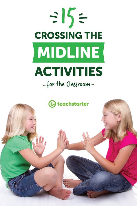 15 Crossing the Midline Activities for the Classroom | Teach Starter Crossing The Midline, Adding Activities, Activities For The Classroom, Finger Gym, Class Games, Sensory Garden, Brain Gym, Text Types, Go Outdoors