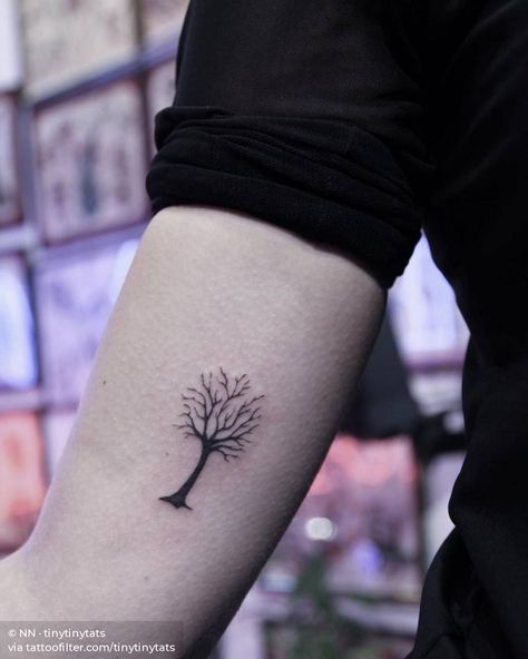 Leafless tree tattoo on the inner arm. Leafless Tree Tattoo, Tree Tatto, Tree Tattoo Meaning, Leafless Tree, Tree Tattoo Men, Inner Arm Tattoos, Tree Tattoo Small, Explore Tattoo, Spiritual Tattoos