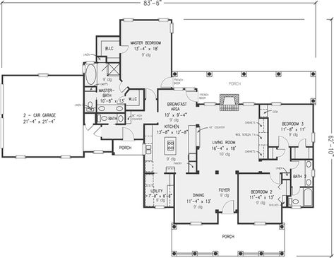 Southern Colonial house plans are characterized by their grandeur and elegance, featuring symmetrical facades, large columns, and expansive porches. These spacious homes typically have multiple levels with high ceilings and large windows, creating a sense of openness and sophistication. House Plans Country, Southern Colonial House Plans, Brick House Plans, Green Roof House, Southern Colonial, Ideas For House, Colonial Style House Plans, Luxury Floor Plans, Southern Architecture