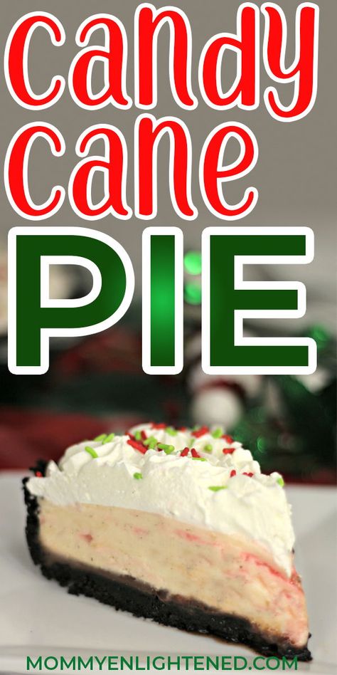 Candy Cane Pie Recipe, Candy Cane Pie, Delicious Christmas Desserts, Village Inn, Chocolate Cream Pie, Cheese Cookies, Creme Egg, Dinner Dessert, Christmas Dessert