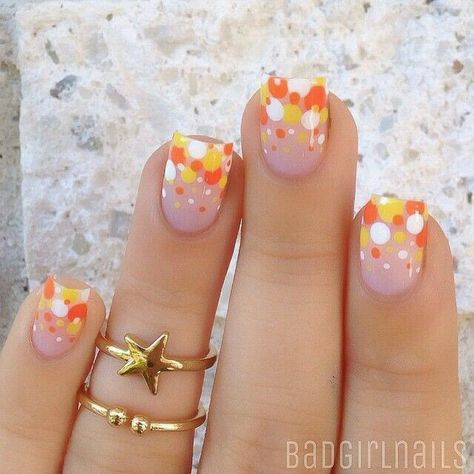 Nail Art Halloween, Festive Nail Designs, Thanksgiving Nail Art, Thanksgiving Nail, Dot Nail Art, Seasonal Nails, Holiday Halloween, Thanksgiving Nails, Ideas Nails