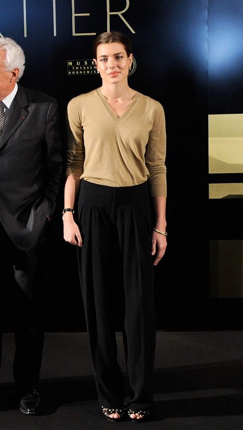 Charlotte Casiraghi Style, Princess Charlotte Of Monaco, Global Champions Tour, Chic Work Outfit, Gucci Gown, Charlotte Gainsbourg, French Girl Style, Chanel Couture, Charlotte Casiraghi