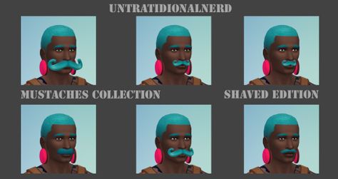 Pencil Mustache, Handlebar Mustache, Sims 4 Update, Sims 4 Cas, Sims Mods, Sims 4 Mods, Custom Content, New Version, Sims Cc