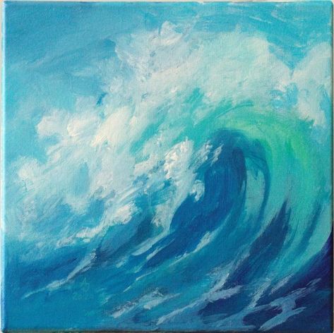 Mural Ocean, Paintings Creative, Ocean Waves Painting, Beach Art Painting, Sky Artwork, Wave Painting, Essay Writer, Paintings Prints, Gcse Art