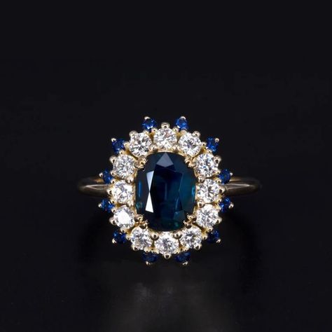 Art Deco Sapphire Engagement Ring, Sapphire Engagement Ring Vintage, Blue Sapphire Wedding Ring, Sapphire Wedding Ring, Wedding Rings Art, Vintage Sapphire Ring, Wedding Ring Unique, Vintage Engagement Rings Sapphire, September Birthstone Rings