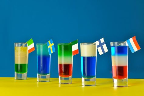 2023 Eurovision Party Games - Free Download — Smartblend Eurovision Party Decorations, Eurovision Party Ideas, Eurovision Party Games, Eurovision Party Food, Eurovision Drinking Game, Eurovision Party, Music Bingo, Layered Drinks, Pinterest Contest