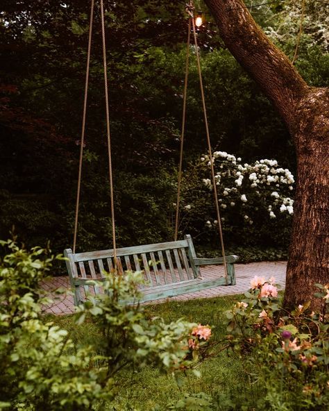 On the Road to Murray Hill Porch Swing Aesthetic, Swing Aesthetic, Crying Kids, Enchanted Cottage, Lace Window, People Come And Go, Hudson Homes, Country Summer, Country Porch