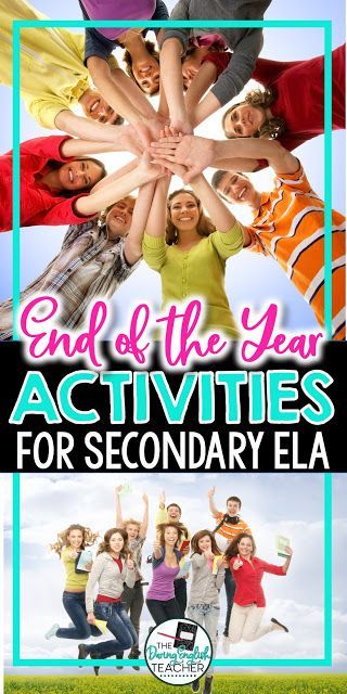 End of the Year Activities for the Secondary Classroom Secondary Ela Classroom, End Of The Year Activities, Literature Lessons, Middle School Activities, High School Activities, Secondary Classroom, End Of Year Activities, English Language Arts High School, Ela Classroom