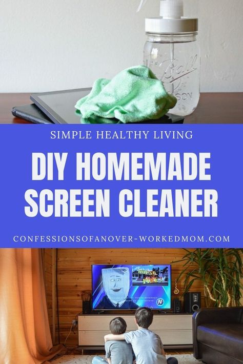 Tv Screen Cleaner Diy, Phone Screen Cleaner, Screen Cleaner Spray, Screen Cleaner Diy, Tv Cleaner, Clean Computer Screen, Tightwad Gazette, Tv Screen Cleaner, Diy Pc