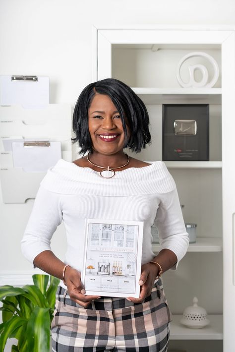 NikkiBoyd_AbbyMurphyPhoto-3-1440x2159 Tips on How to Declutter Your Office from At Home With Nikki Nikki Boyd At Home Tips, At Home With Nikki, Organized At Work, Craft Office, Focus At Work, Organizing Life, Ebony Magazine, Work Office Decor, Decluttering Tips