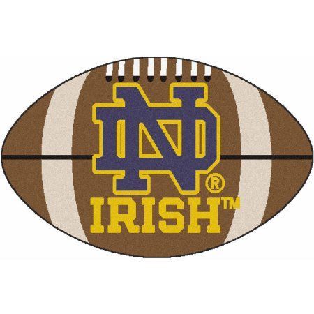 Notre Dame Football Mat, Brown Notre Dame Apparel, S Symbol, Notre Dame Football, Nylon Carpet, Football Design, Farmhouse Style Decorating, Team Colors, Notre Dame, Ncaa