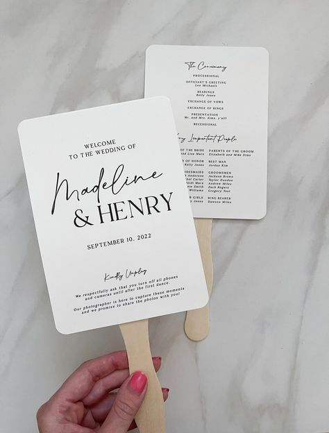 Wedding Program Fan Template Printable Diy Ceremony Paddle - Etsy Order Of The Day Wedding Fan, Wedding Programs As Fans, Program Display Wedding, Paddle Fans For Wedding, Wedding Timeline Fan, Program Fans Wedding Diy, Wedding Ceremony Fan Programs, Paper Fan For Wedding, Itinerary Fan Wedding