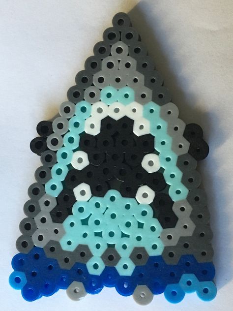 Shark Perler Simple Easy Design Pattern Idea Inspo Melty Beads Animal Small Sea Ocean Water Perler Beads Sea Animals, Sea Animal Perler Beads, Perler Bead Shark, Shark Perler Beads, Shark Perler Bead Pattern, Bead Creatures, Shark Crafts, Perler Beads Pattern, Easy Perler Bead Patterns