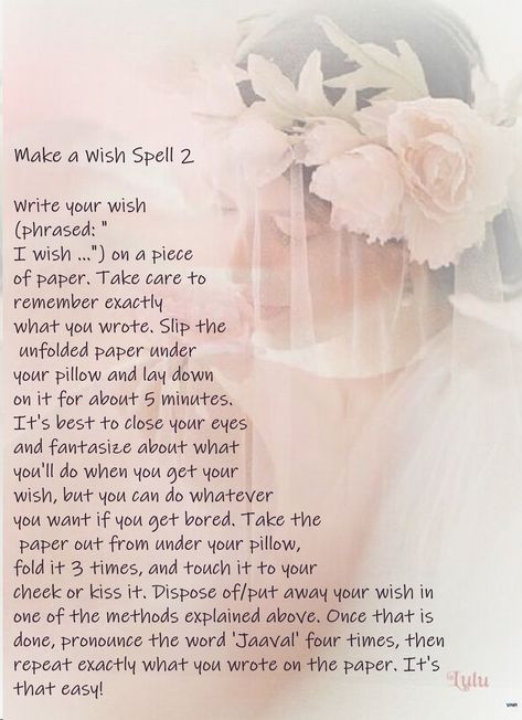 Make a Wish Spell 2 Wish Spells That Work Instantly, Spell For Wish Come True, Wish Fulfillment Spell, Wish Spells That Work, Wish Spells That Actually Work, Tuesday Magick, Chant Spells, Wishing Spell, Fairy Spells