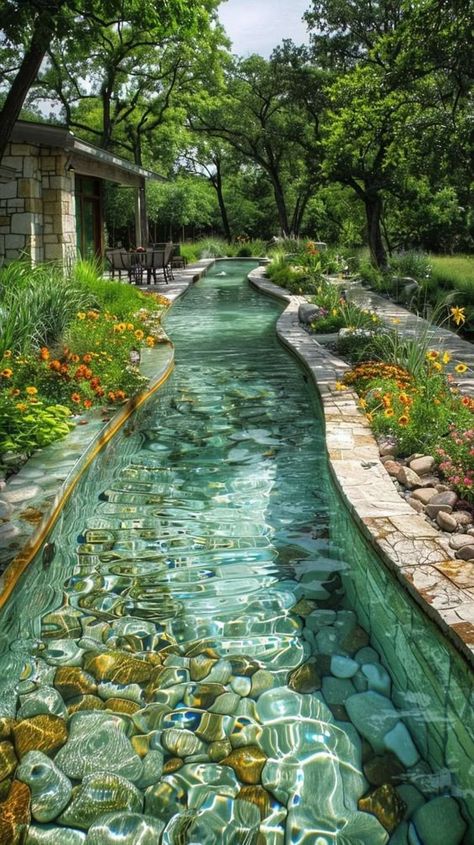 #TravelGoals #Wanderlust #ExploreMore #AdventureAwaits #BucketListTravel #TravelInspiration #TravelAddict #VacationVibes #TravelDiaries #RoamTheWorld Walkway Lighting, Lighting Garden, Enchanting Garden, Glass Pool, Lazy River, Dream Life House, Natural Swimming Pool, Pool Construction, Inspire Me Home Decor