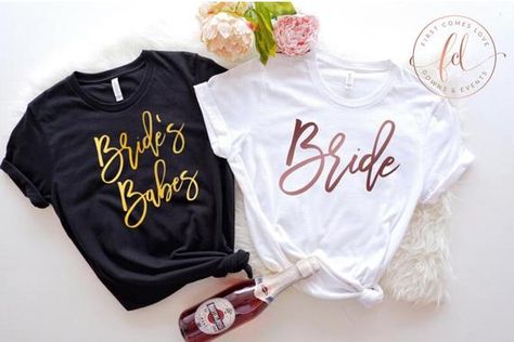 Show your Babe's you love them with these super soft high quality t-shirts you and your bridesmaids will definitely love! This is a very soft unisex tee that fits like a well-loved favorite!▲We can create any Bridal Party Title or saying you would like▲Shirt Colour and Font Options are shown in the image gallery▲This is a unisex tee so it is recommended for ladies who would prefer a snug fit to size down and Men to go with actual retail sizeThese shirts make great bridesmaids gifts and are super Country Bachelorette Parties, Nashville Bachelorette Shirts, Country Bachelorette, Married Shirt, Groom Shirts, Wedding Party Shirts, Mrs Shirt, Nashville Bachelorette, Honeymoon Shirts