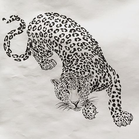 Leopard Tattoo Design, Snow Leopard Tattoo, Snow Leopard Art, Leopard Tattoo, Big Cat Tattoo, Jaguar Tattoo, Baby Tattoo Designs, Small Dragon Tattoos, Leopard Tattoos