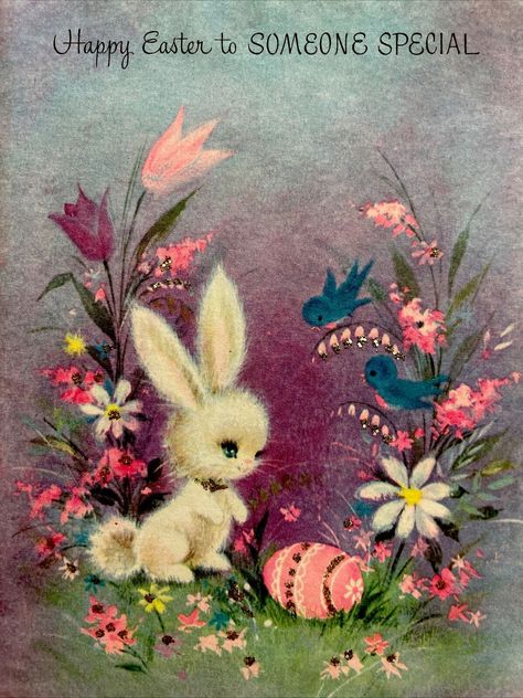 Kids Easter Cards, Easter Movies, Vintage Easter Bunny, Easter Paintings, Fabric Door, Vintage Easter Cards, Happy Easter Greetings, Paper Dinner Napkins, Door Covers