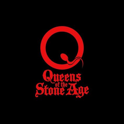 Queens of the Stone Age Queens Of The Stone Age Logo, Queens Of The Stone Age Art, Vintage Band Tshirts, Queens Of The Stone Age Aesthetic, Queens Of The Stone Age Poster, Queens Of The Stone Age Wallpaper, Queens Of The Stone Age Tattoo, Band Fonts, Stone Age Art