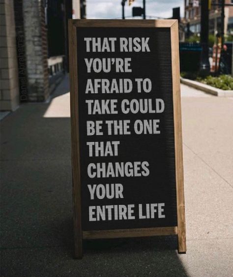 Taking risks isn’t inherently good or bad; it depends on the nature of the risk and the circumstances. Often, taking a risk is crucial for boosting self-confidence and opening up new opportunities and experiences. Risk-taking can build confidence in our abilities and foster a sense of self-efficacy. This can positively impact other areas of our lives, leading to greater success and satisfaction. Ultimately, taking risks involves embracing the unknown and pushing yourself to become the best v... Quotes On Risk Taking, Take A Risk Quotes, Take The Risk Quotes, Take Risks Quotes, Quotes About Risk, New Opportunity Quotes, Risk Quotes, Change Quotes Positive, Opportunity Quotes