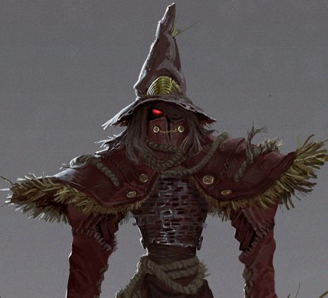 Dnd Scarecrow, Scarecrow Character Design, Scarecrow Character, Dm Ideas, Scarecrow Batman, D D Monsters, Monster Concept Art, Dungeons And Dragons Homebrew, Monster Design