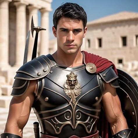 Greek Gods Costume, God's Warrior, Blood Of Zeus, Warriors Pictures, Build Muscle Fast, Empire Romain, Roman Soldiers, Dragon Rider, Roman Art